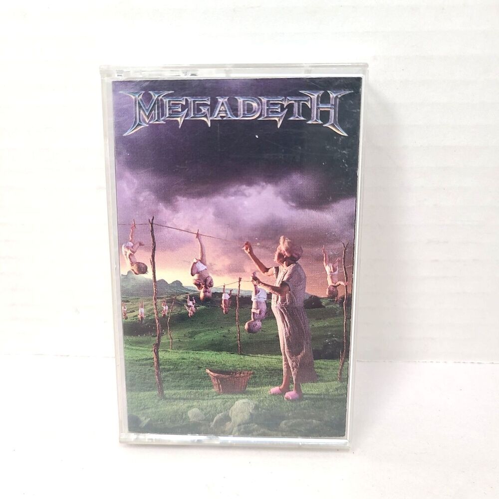 1994 Vintage Megadeth Youthanasia Cassette Tape 90s Thrash Metal Cassette